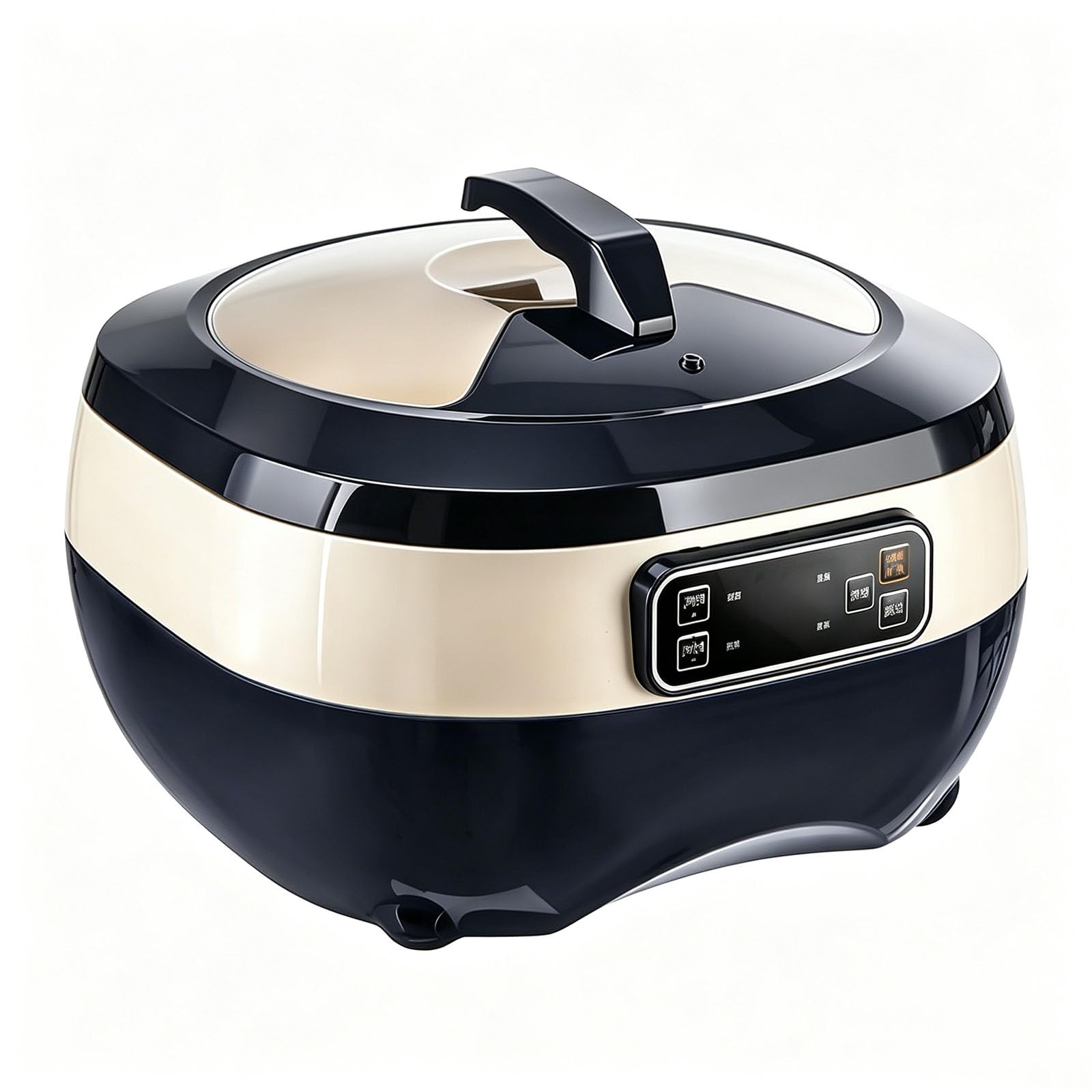 Machine De Fermentation Électrique pour Pâte, 5 L, avec Écran LCD, Chauffage Uniforme, Minuterie 1-72 H, Design Élégant, pour Yaourt, Pain, Pizza, Natto Biue
