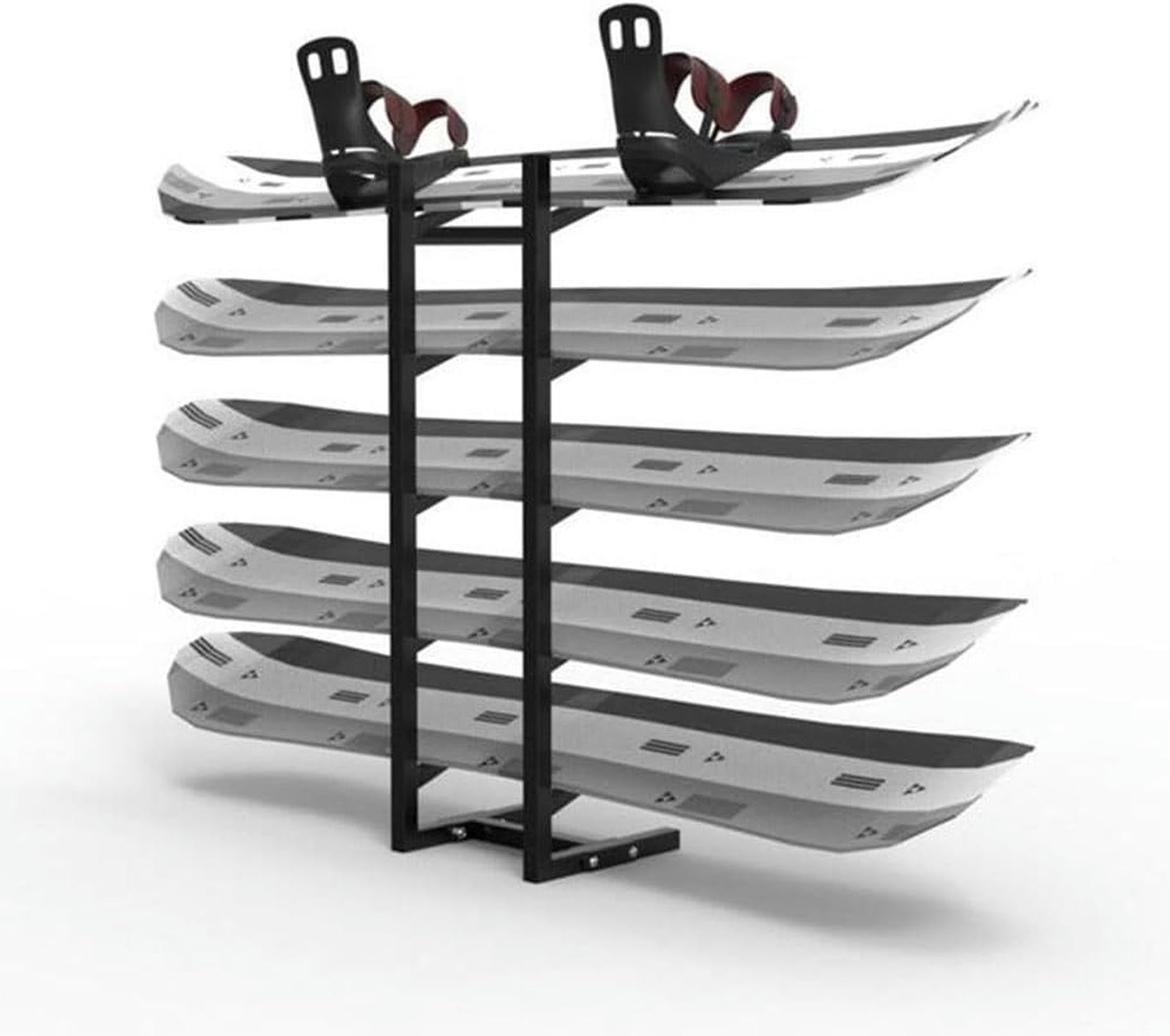 LIEOWYD Floor-Standing Snowboard Rack, Metal Snowboard Storage Rack, Sample Board Display Rack, Sports Mat Storage Rack