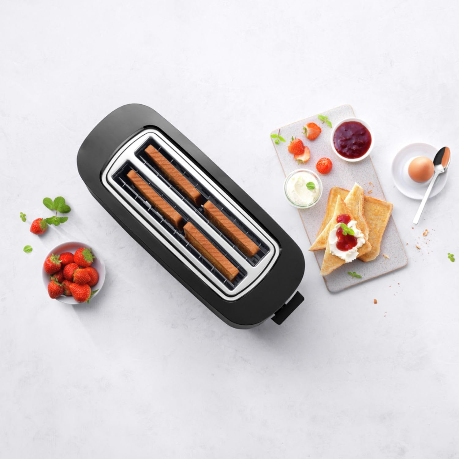 Zwilling Enfinigy Broodrooster met Bun Warmer 4/2 Silver