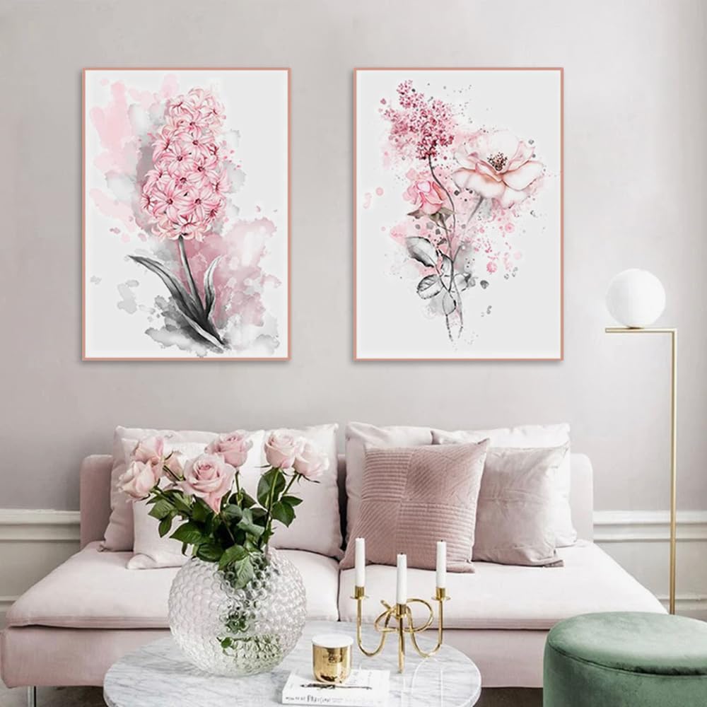 Poster ARTTOR 40x50 Cm - Fleurs, Femme, Reniflement - Décoration Murale Design