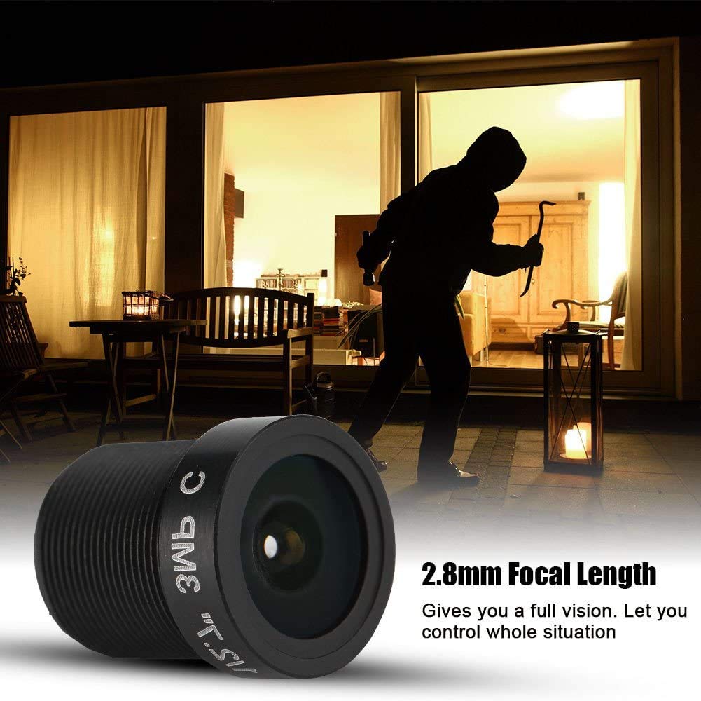 Amazon.co.jp: 1/3 '' 2.8mmレンズ CCTVカメラレンズ 防犯カメラレンズ