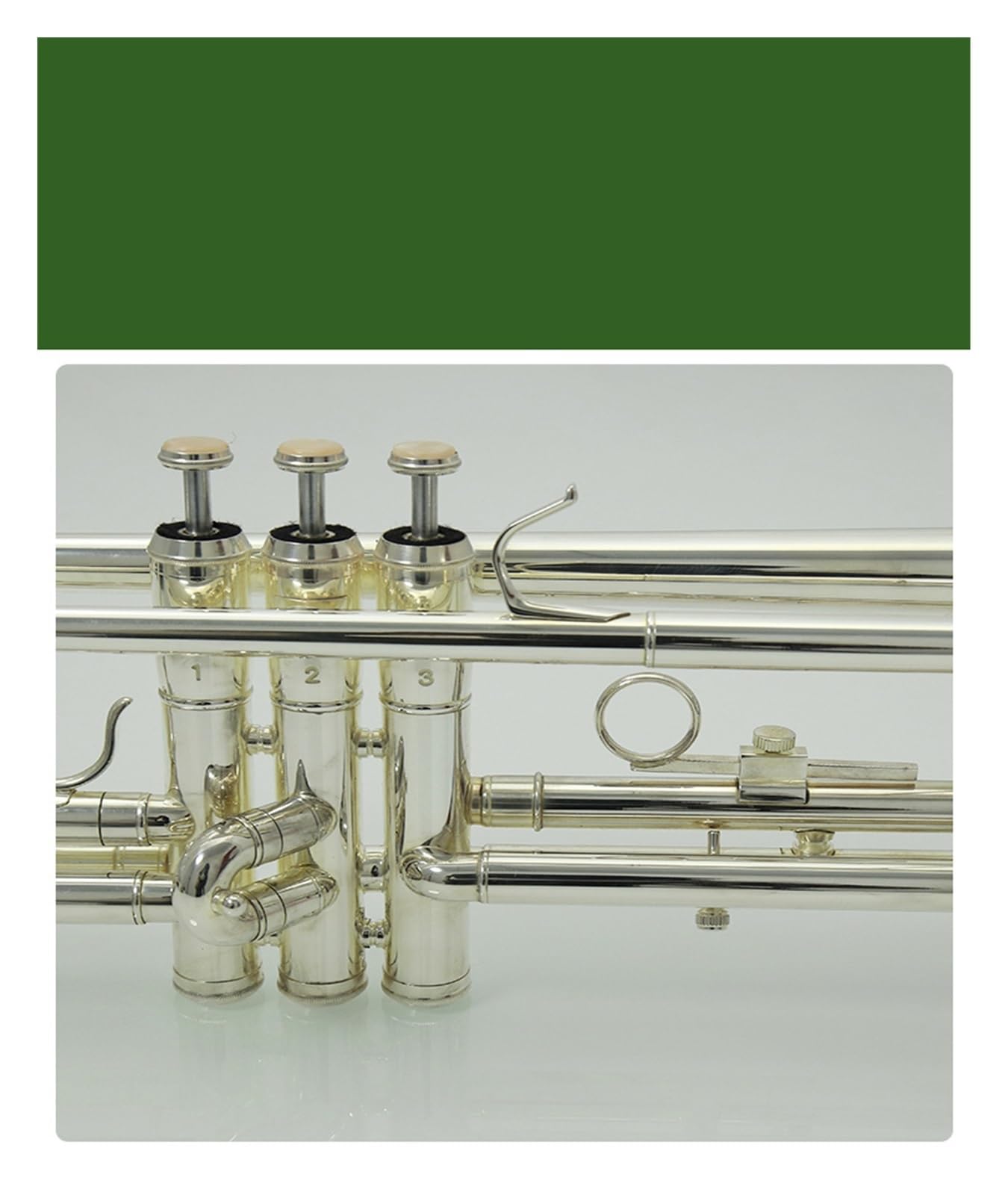 trąbka instrument Instrument trąbkowy B Płaski niklowany profesjonalny egzamin dla początkujących