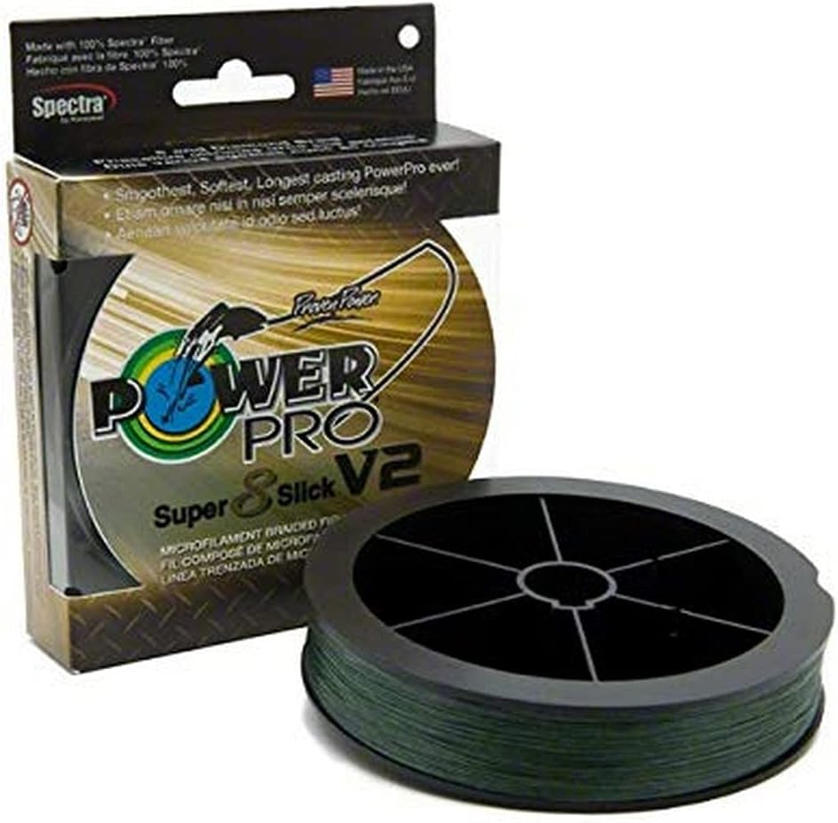 POWER PRO 31500203000E Super Slick V2 20lb 3000yd Moss Green