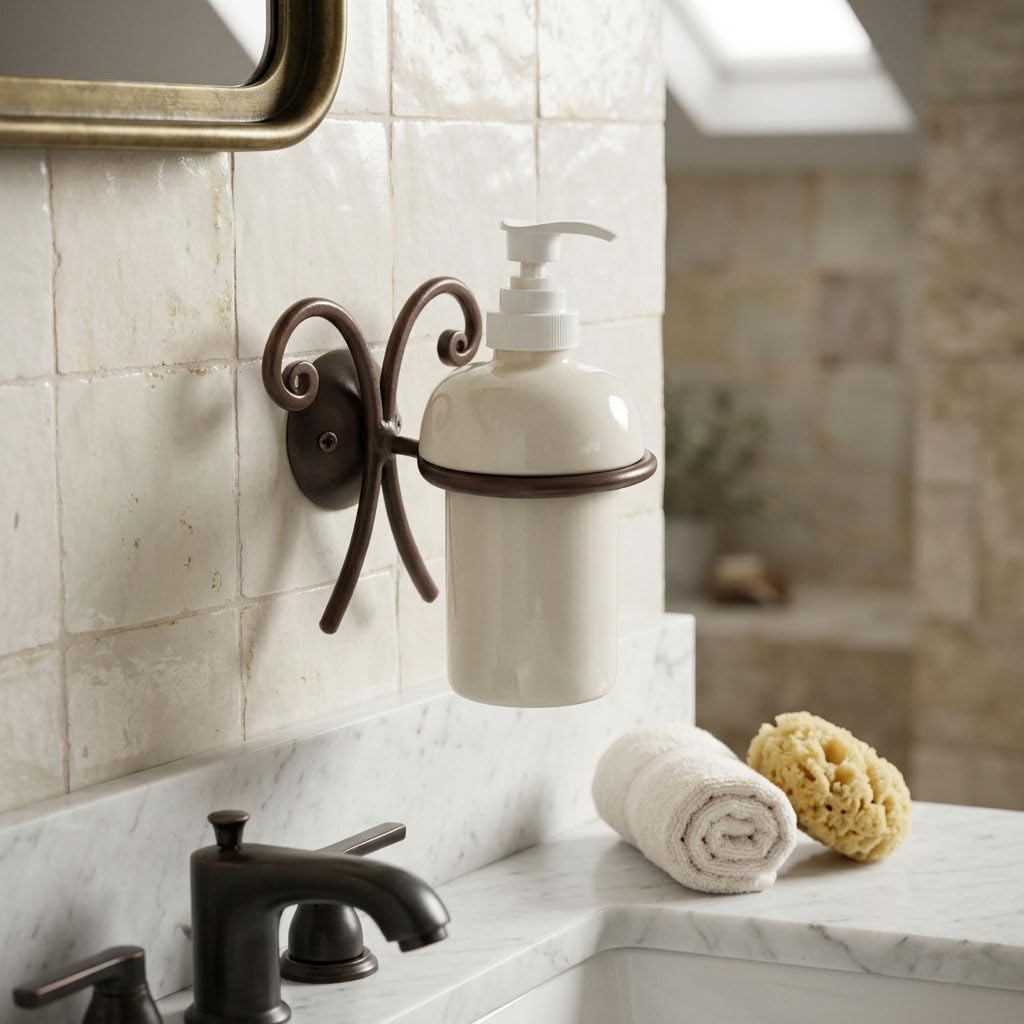 Linea baño 'Relax' Dispensador Jabonera de pared óxido