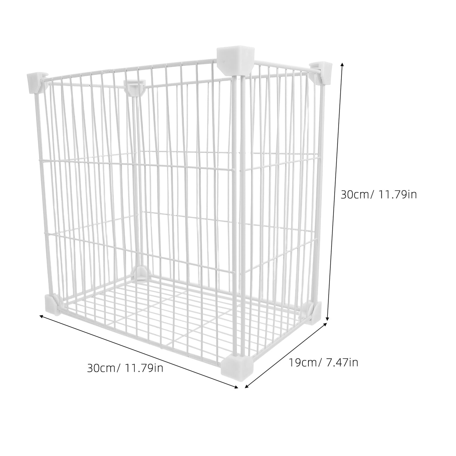 Uonlytech Cesta de Almacenamiento para Congelador Organizador Vertical de Metal para Refrigerador Canasta Desmontable Circulación de Aire para Despensa y Verduras