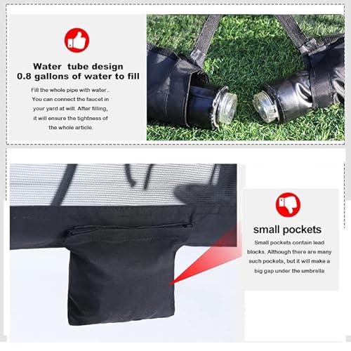 Umbrella Mosquito Netting For Patio Umbrella Canopy Curtains Polyester Netting Screen Mesh Net For Patio Umbrella Cover Net Outdoor 9Ft-10Ft Patio Table Umbrella Netting Bug Net For Outdoor Umbrellas Screen With Zipper Door And Adjustable Rope (Black) #TOP4