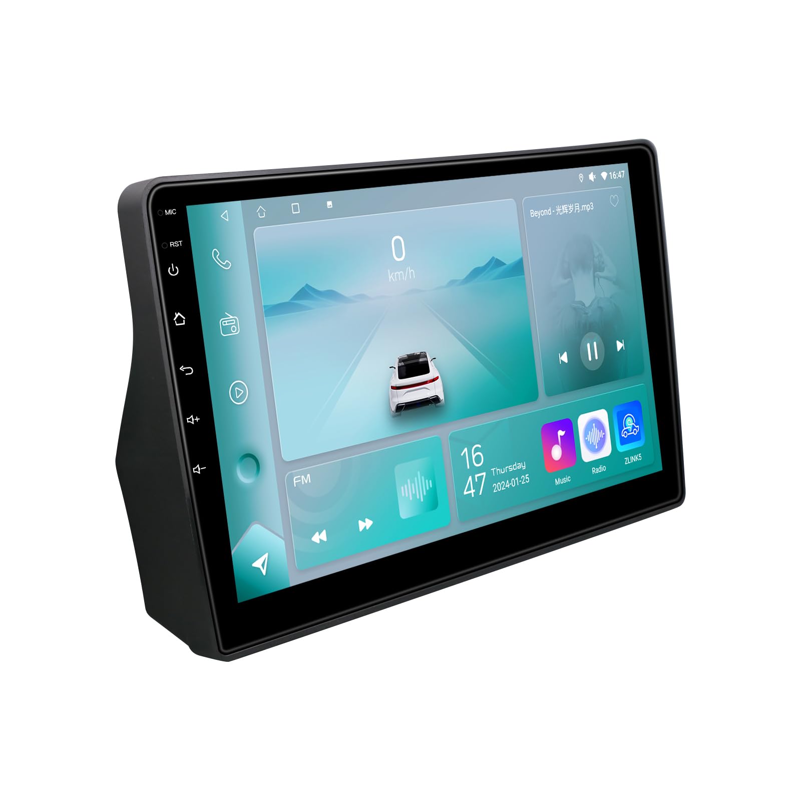 Ossuret radio samochodowe do Citroen C5 (2008-2017), 10,1 cala Android 13 ekran dotykowy 2+32 GB GPS nawigacja z Carplay Android Auto WiFi Bluetooth sterowanie kierownicą USB
