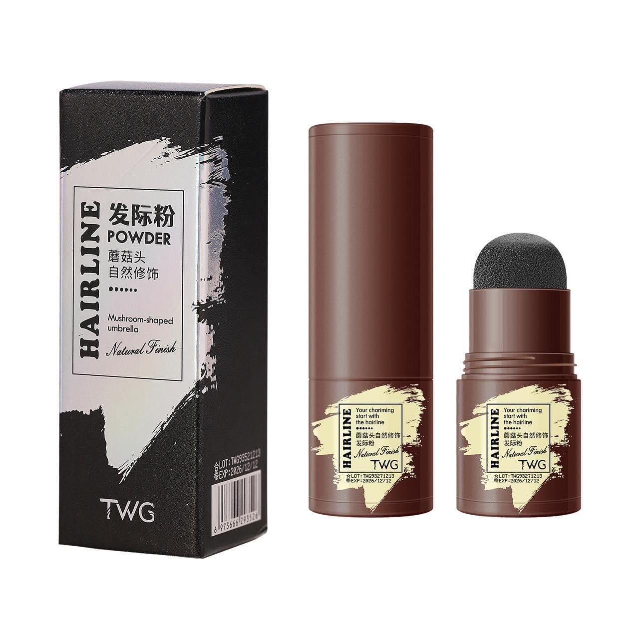 Dhrumino Hairline Powder Stick – Waterproof Root Touch-Up & Hair Concealer Powder for Thinning Hair | Instant Coverage with Hair Shading Sponge Pen (Black)-picture-32