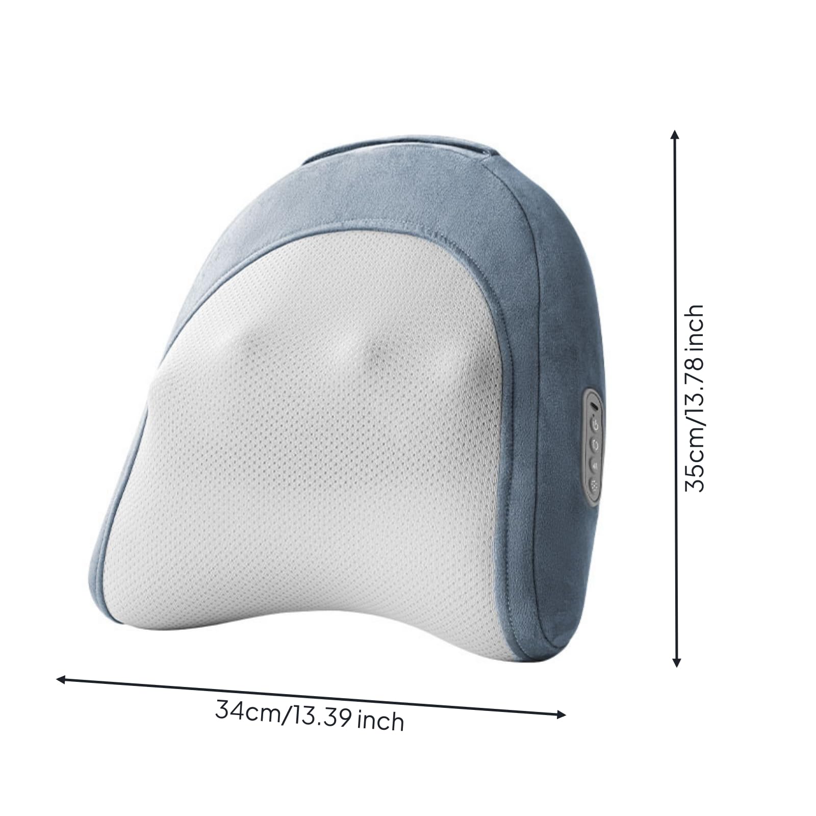 Cojín Masaje Inalámbrico Recargable Cojín Inalámbrico Ergonómico para Casa, Azul