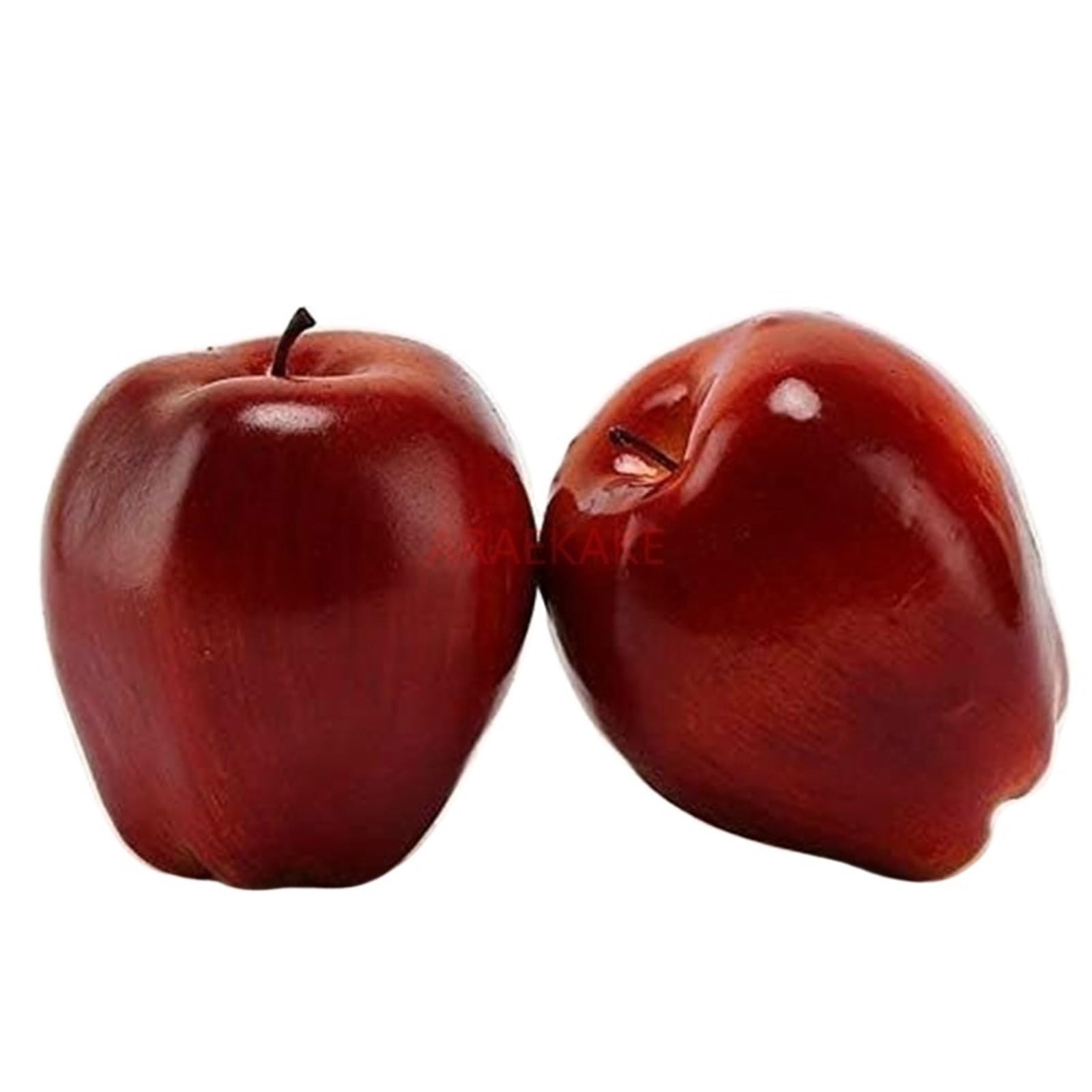 Wuyxto One Color 5Pcs Artificial Red Apples, Plastic Fruit,Fake Lifelike Simulation For Home Kitchen Table For Party