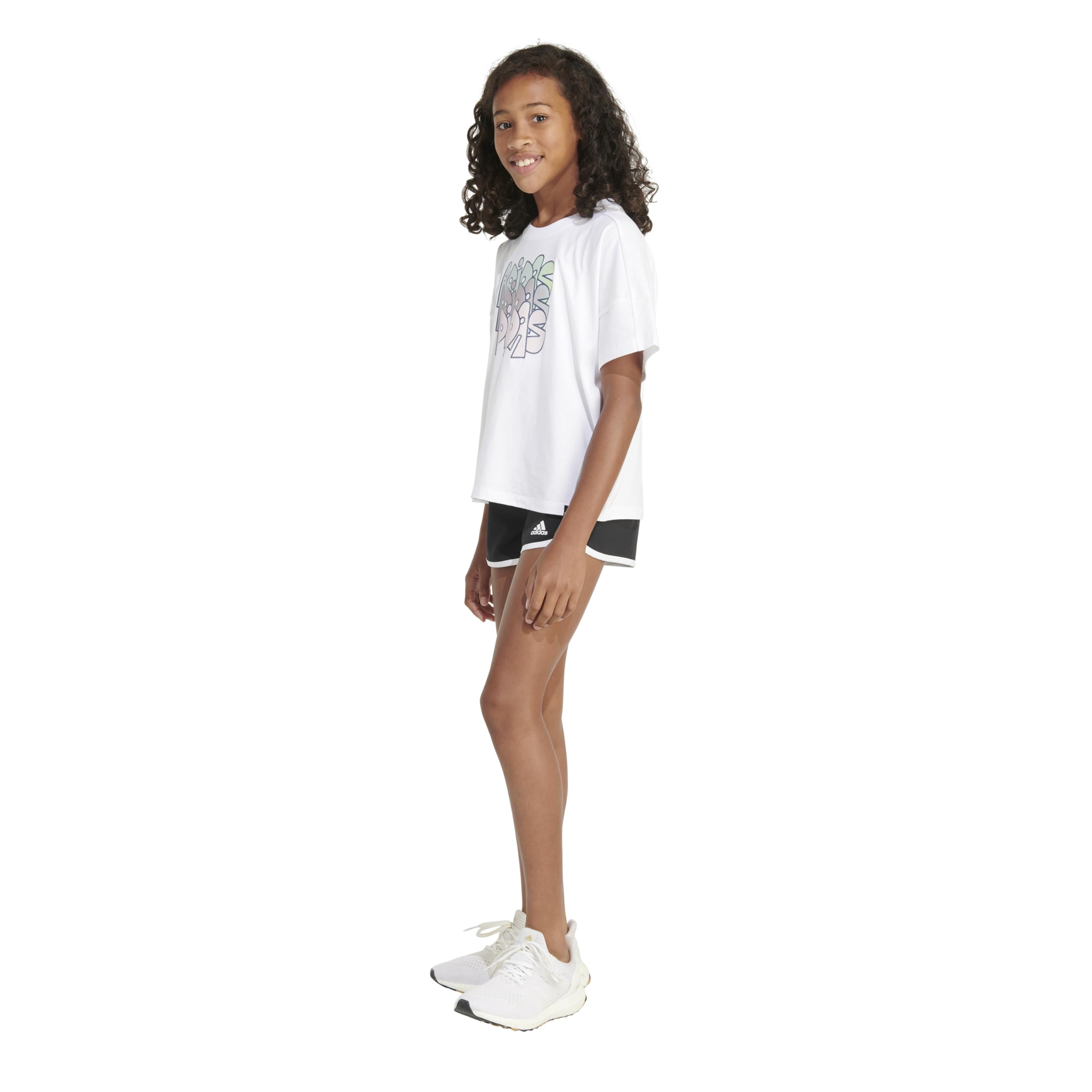 adidas Short Sleeve Tee T-Shirt T-Shirt a Maniche Corte Bambine e Ragazze