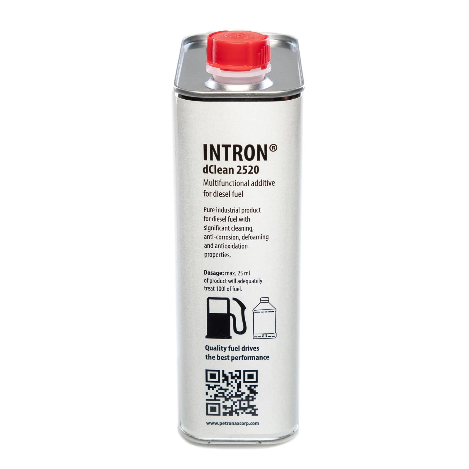 INTRON dClean 2520 – Additivo Diesel Pulizia Iniettori e Sistema di Iniezione | Aumenta Numero di Cetano | Protezione Anticorrosione | 1000 ml per Circa 1300 L Diesel