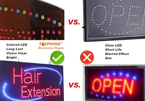 Miniatura 3 de Letrero de joyería, señalización de TOPKING con luces LED de neón, tienda, ventana, tienda, negocios, exhibición, regalo de gran apertura