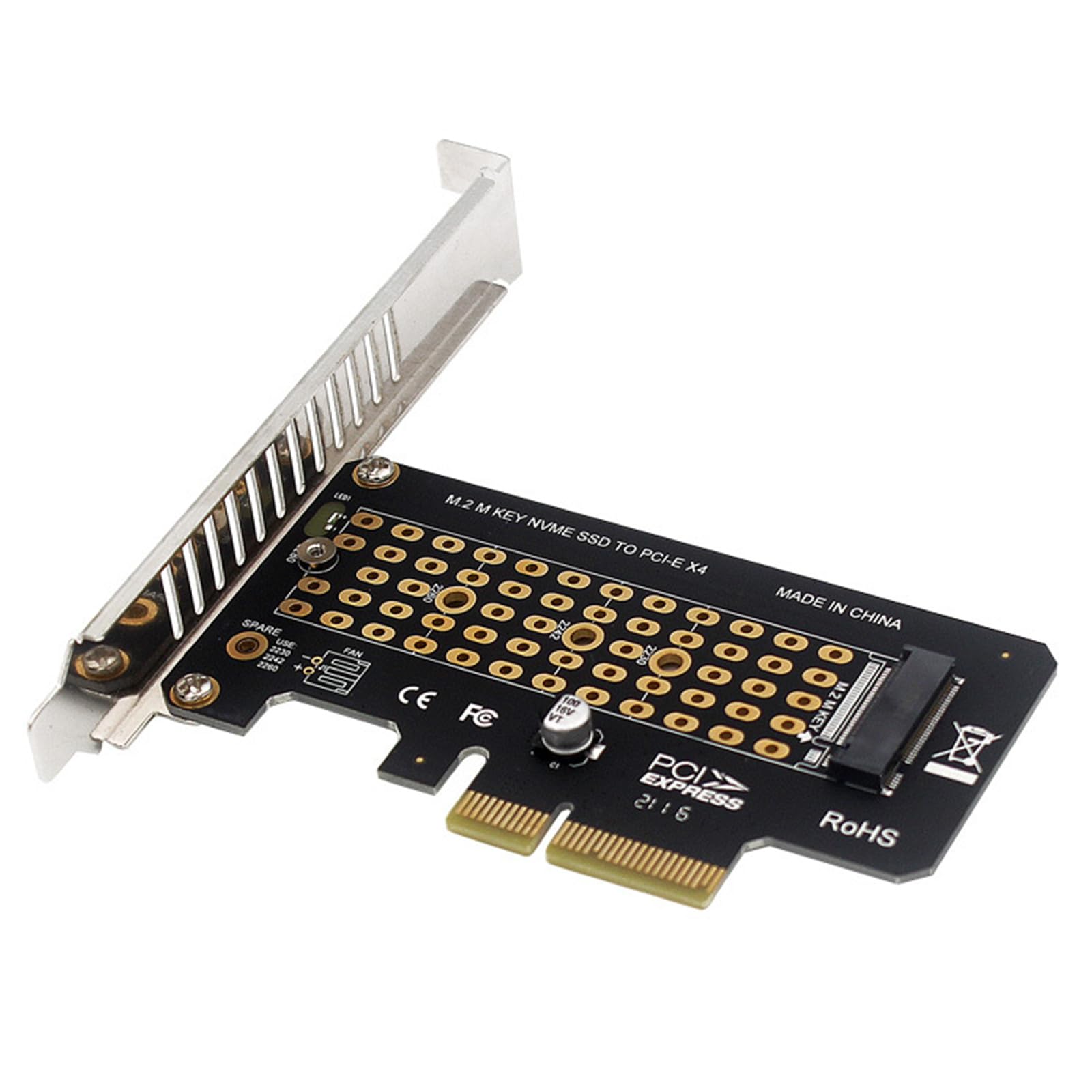 Suckoo PCIE X4 to NVME M-Key M.2 PCIE 4.0 3.0 SSD Hard Drive High Speed Expansion Card Adapter Upgrade Converter