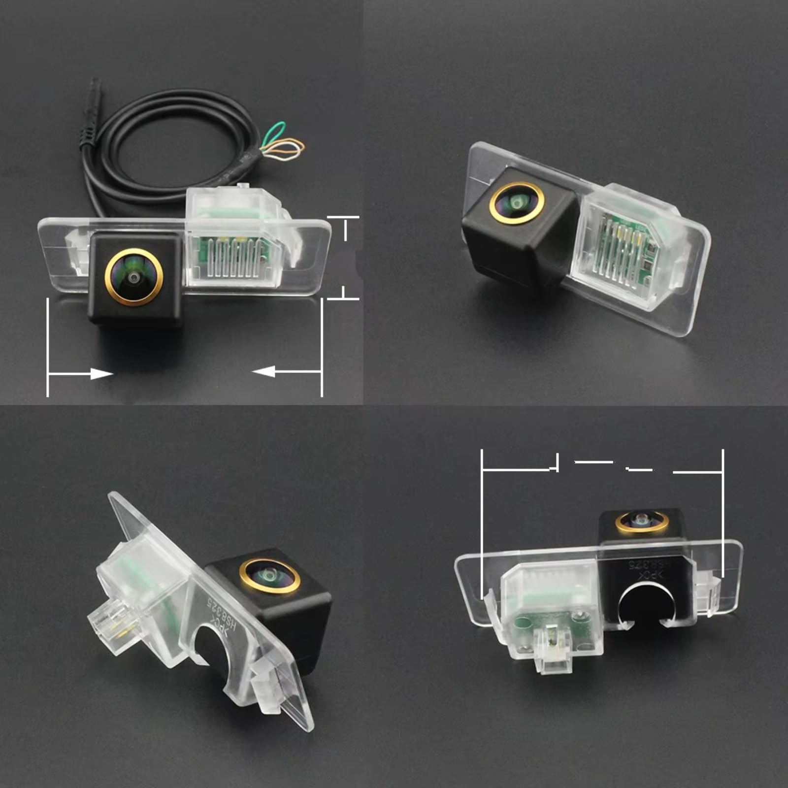Vue Arrière Caméra Compatible Avec BMW Pour X4 F26 2013 2014 2015 2016 HD Lentille Dorée Caméra Recul Fisheye Image Miroir Stationnement Inversé Vision Nocturne