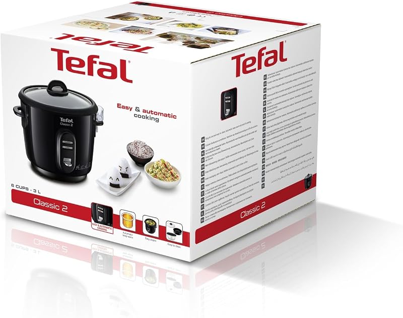 Tefal RK102811 Klasszikus Fekete Rizsfőző Fém Kivitelben