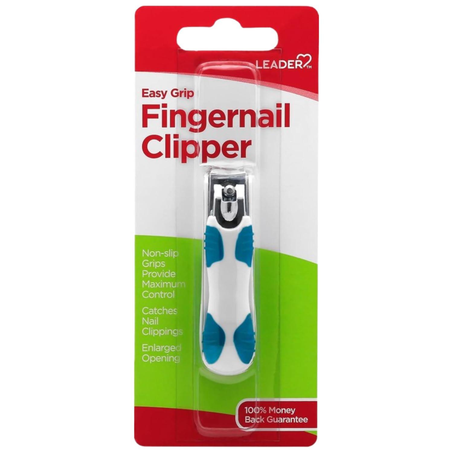LEADER Finger Nail Clipper EZ-Grip (1 Pack)