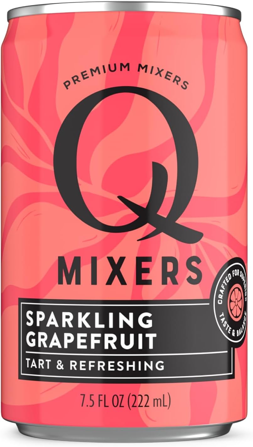 Q Mixers Grapefruit, Premium Cocktail Mixer, 7.5 oz (12 Cans)