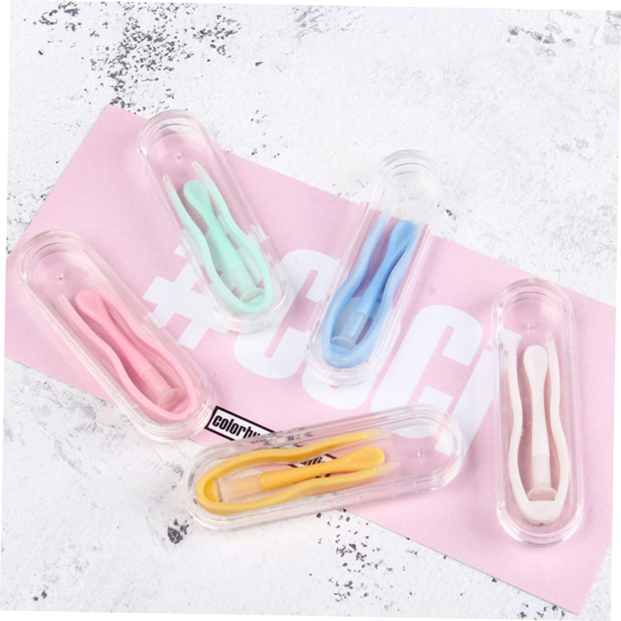 Set di 30 pinzette per la rimozione dell'alloggiamento e degli accessori per la rimozione delle pinzette, strumento di rimozione morbido, pistone in colorata