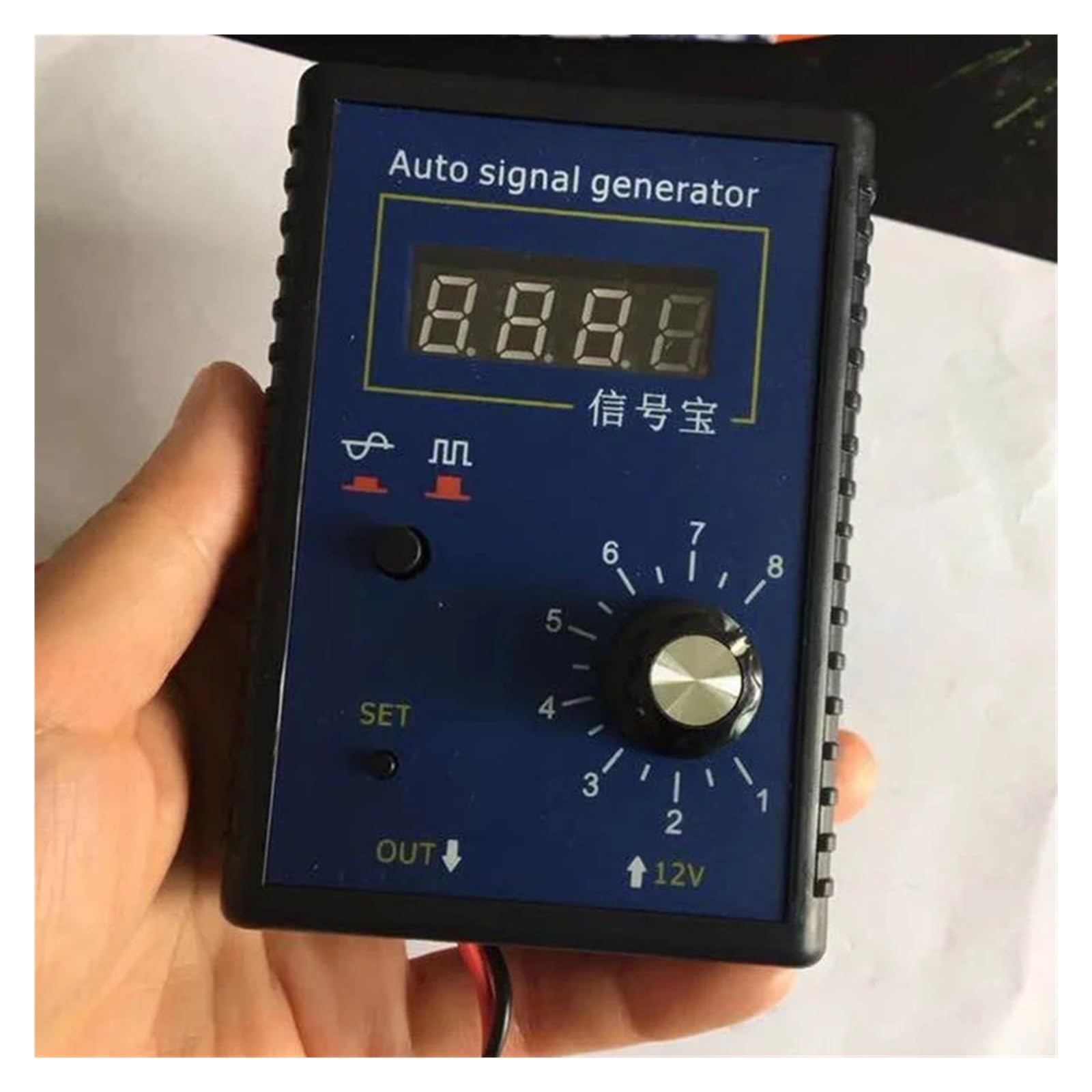 MIUYTRN Nuovo generatore di segnale originale for veicoli, sensore Hall, simulatore del sensore di posizione dell'albero motore, strumento di riparazione auto da 2 Hz a 8 kHz