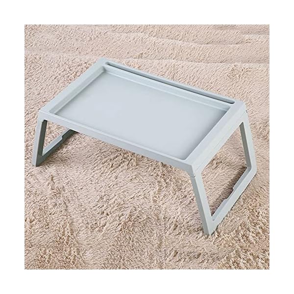 Kosoree Portable Folding Bed Laptop Table Sofa Lap Notebook Desk Bed Breakfast Tray Blue