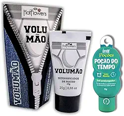 Kit 'Gel Volumizador Masculino Potência Máxima + Gel Prolongador Poção do Tempo' - Aumento Natural, Desempenho Extra, Fórmula de Alta Performance