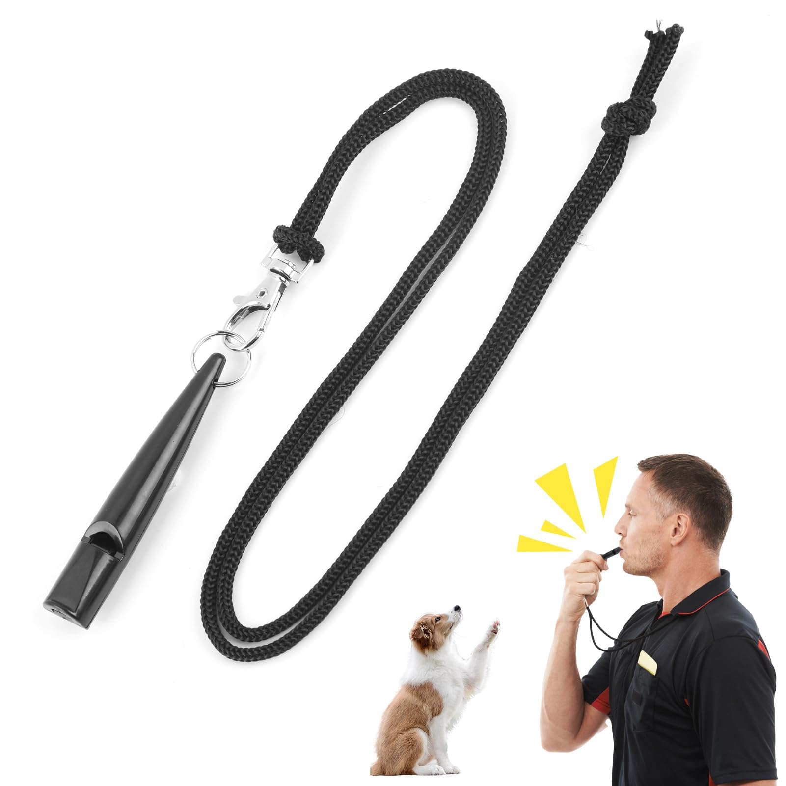 Silbato para Perros Profesional - Frecuencia Normalizada - Correa Seguro y Efectivo - para Adiestramiento y Control de Comportamiento