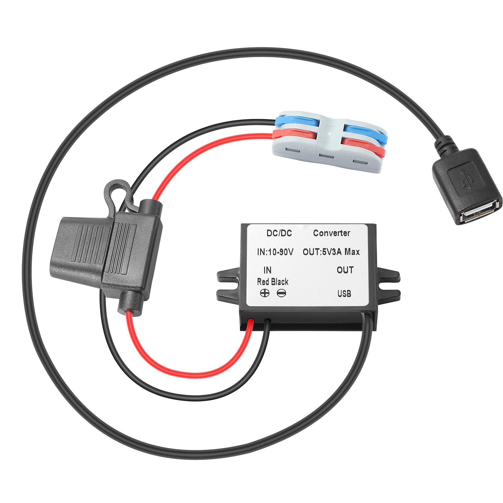 Amazon.co.jp: YBBOTT dcdc 3A 15W DC 10V-72V から 5V 降圧コンバータ