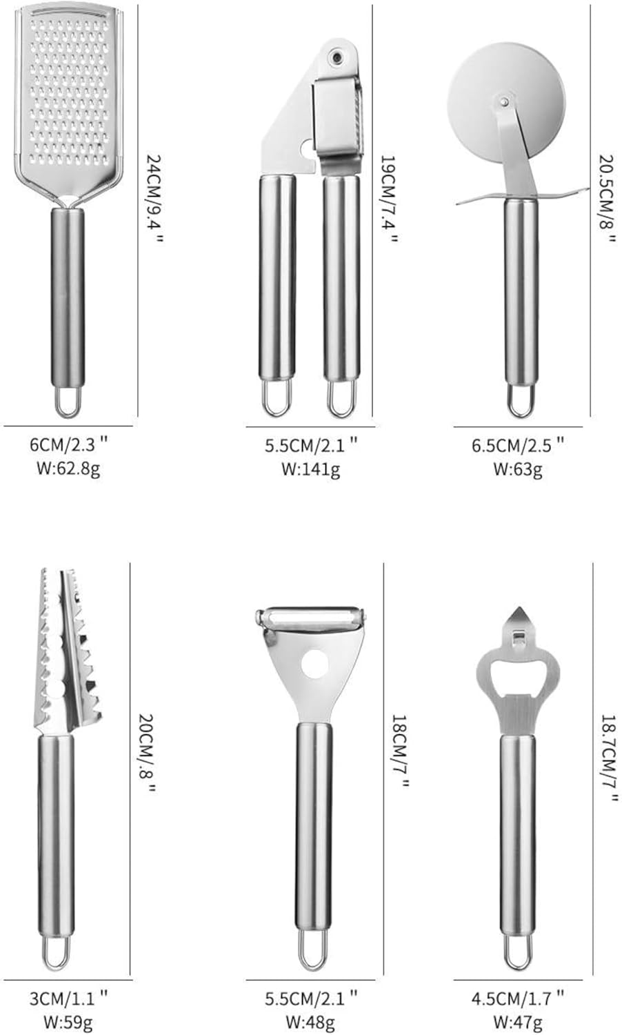 20Pcs-Kitchen Cooking Utensil Set-Made With Silicone & Stainless Steel Handle, Heat Resistant Cookware, Non-Stick Spatula Spoon, Knifes, Pizza Cutter, Can Openr & More