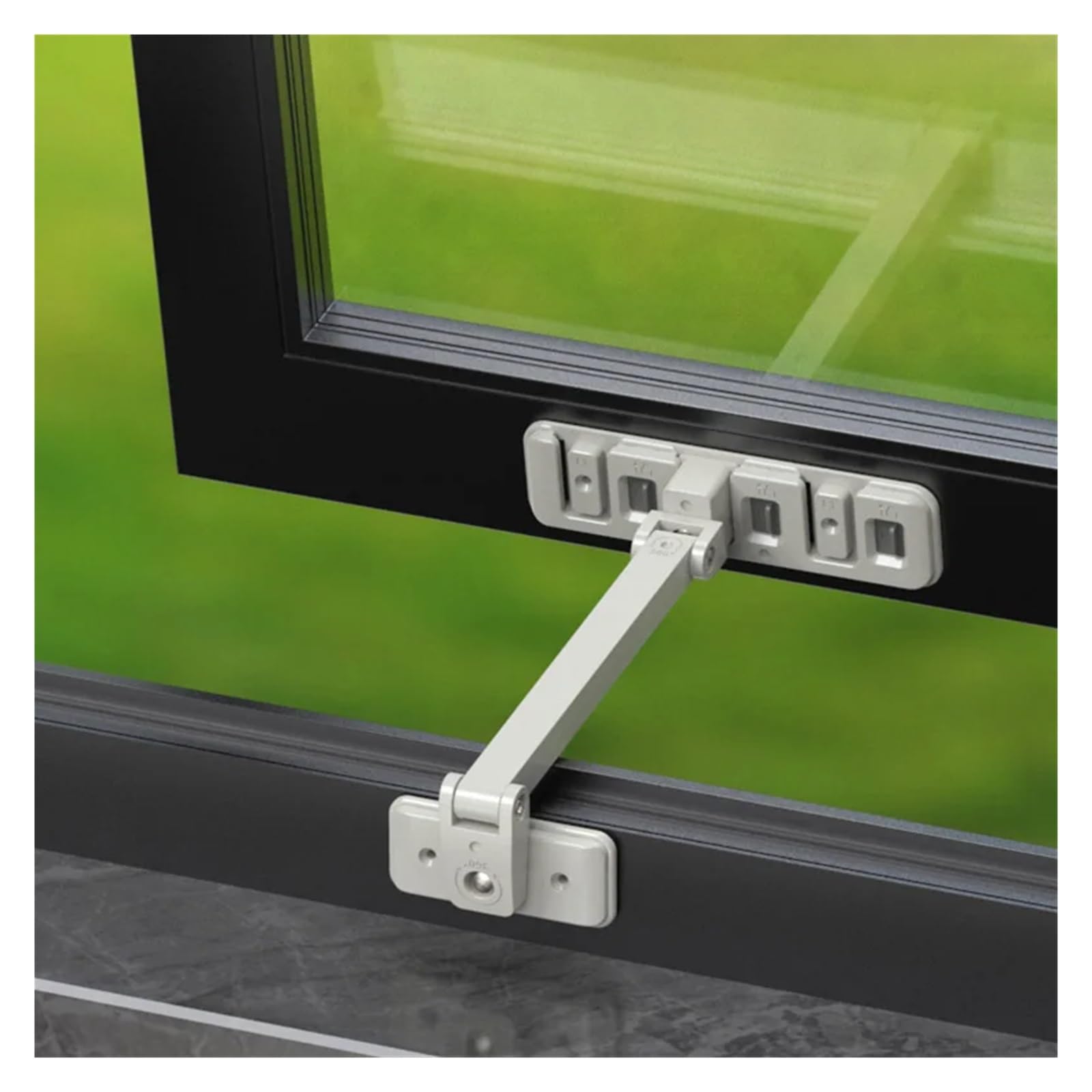 Limiteur de fenêtre Verrou de fenêtre multifonction, protection sécurité domestique, anti-ouverture, boucle réglable, support limite porte coulissante