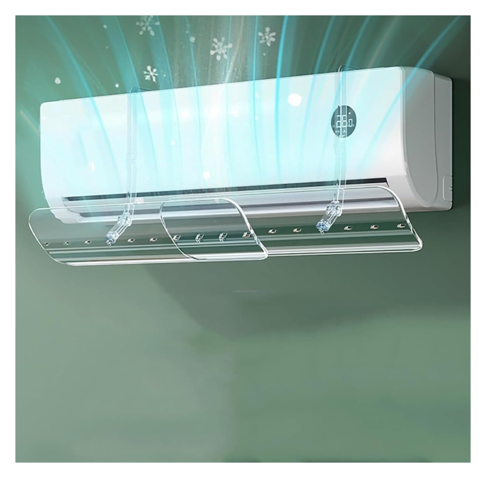 JUSKAQZYI ﻿Air Conditioner Vent Deflector Retractable Air Conditioner Deflector Wind Baffle