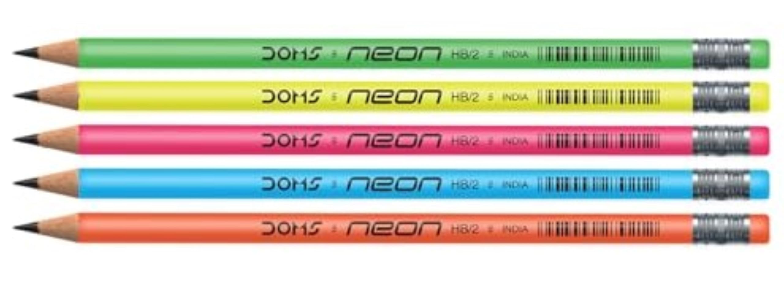 Doms Neon Graphite Pencils - 30 Pack with Accessories -2 Doms Neon Graphite Pencils - 30 Pack with Accessories -2