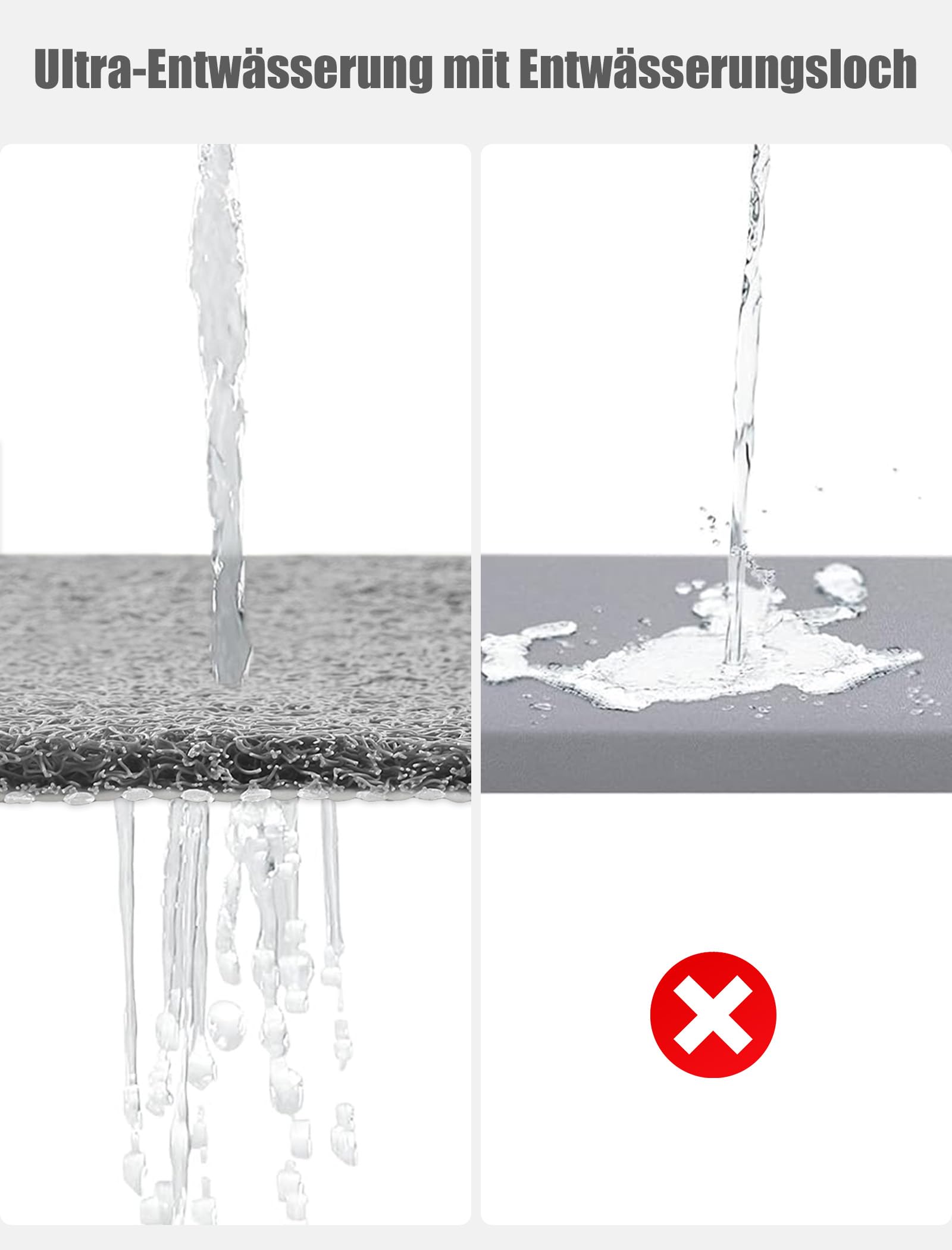 Extra Groß Duschmatte rutschfest 120x80cm: Weich Komfort PVC Luffa Sicherheits Rutschmatte Dusche mit Ablauflöchern - Schnell trocknend Duschwanneneinlage für Dusche und Nassbereiche