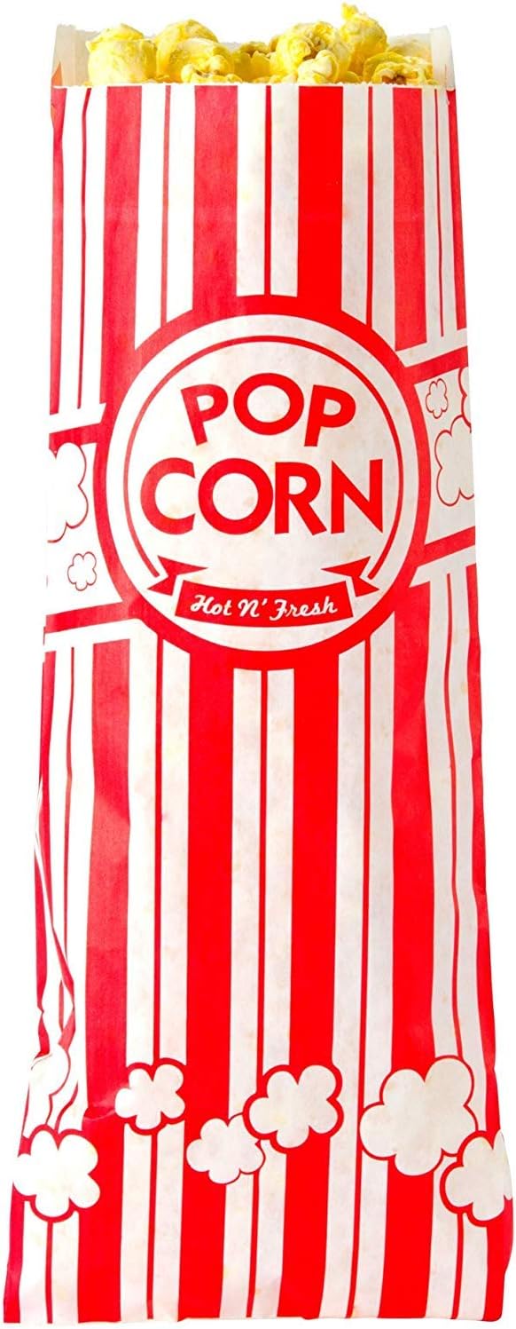Concession Essentials 1 oz Popcorn Bags - Case of 1,000ct