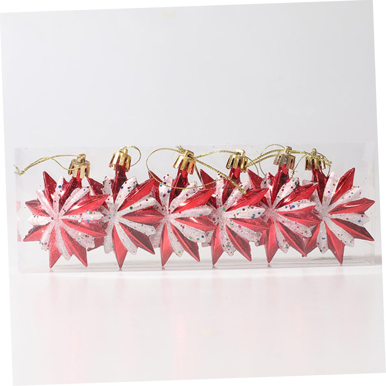 Amosfun 2 Sets Christbaumschmuck Mehrzweck-partyschmuck Festliche Hängende Sternanhänger 23 Stück