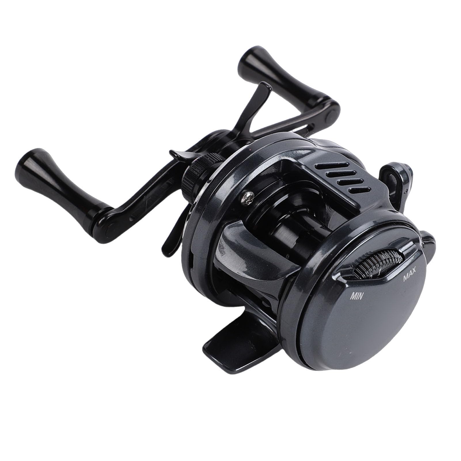 Baitcast Fishing Reel, 7.6:1 High Speed Ratio & 4.5KG Magnet Brake System, Alloy Round Baitcaster, Left Hand