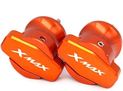for YAMAHA Xmax X-MAX 125 250 300 400 XMAX300 2017 2018 Motorcycle CNC Frame Stands 6MM Screws Sliders Swingarm Spools Slider (Color Orange, Size