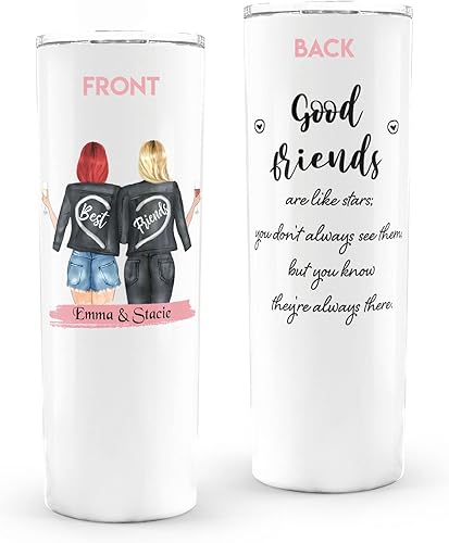 Miniatura 7 de Vasos delgados personalizados (20 onzas), añade tu foto, nombre o texto, vasos personalizados de acero inoxidable con tapa a prueba de fugas