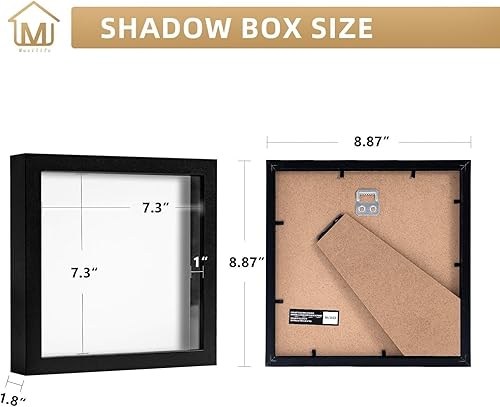 Miniatura 2 de Muzilife - Marco de fotos de 8 x 8 pulgadas  20.32 x 20.32 cm., 8 x 10 pulgadas  20.32 x 25.4 cm., 10 x 10  25.54 x 25.54 cm., 12 x 12 pulgadas