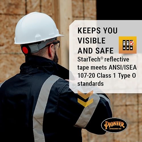 Miniatura 3 de Pioneer Chaqueta de alta visibilidad, bombardero de seguridad con calefacción impermeable, cinta reflectante StarTech, capucha desmontable (batería