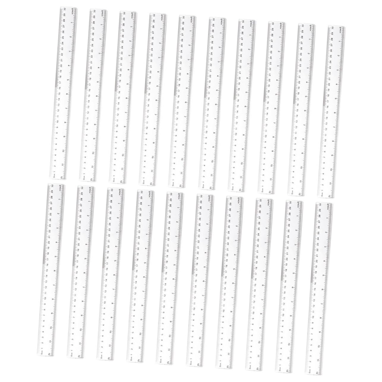 Righello Preciso Trasparente 50pezzi in Plastico per Disegno | Strumento di Misurazione, Righello Dritto da Disegno Professionale, Back To School Party
