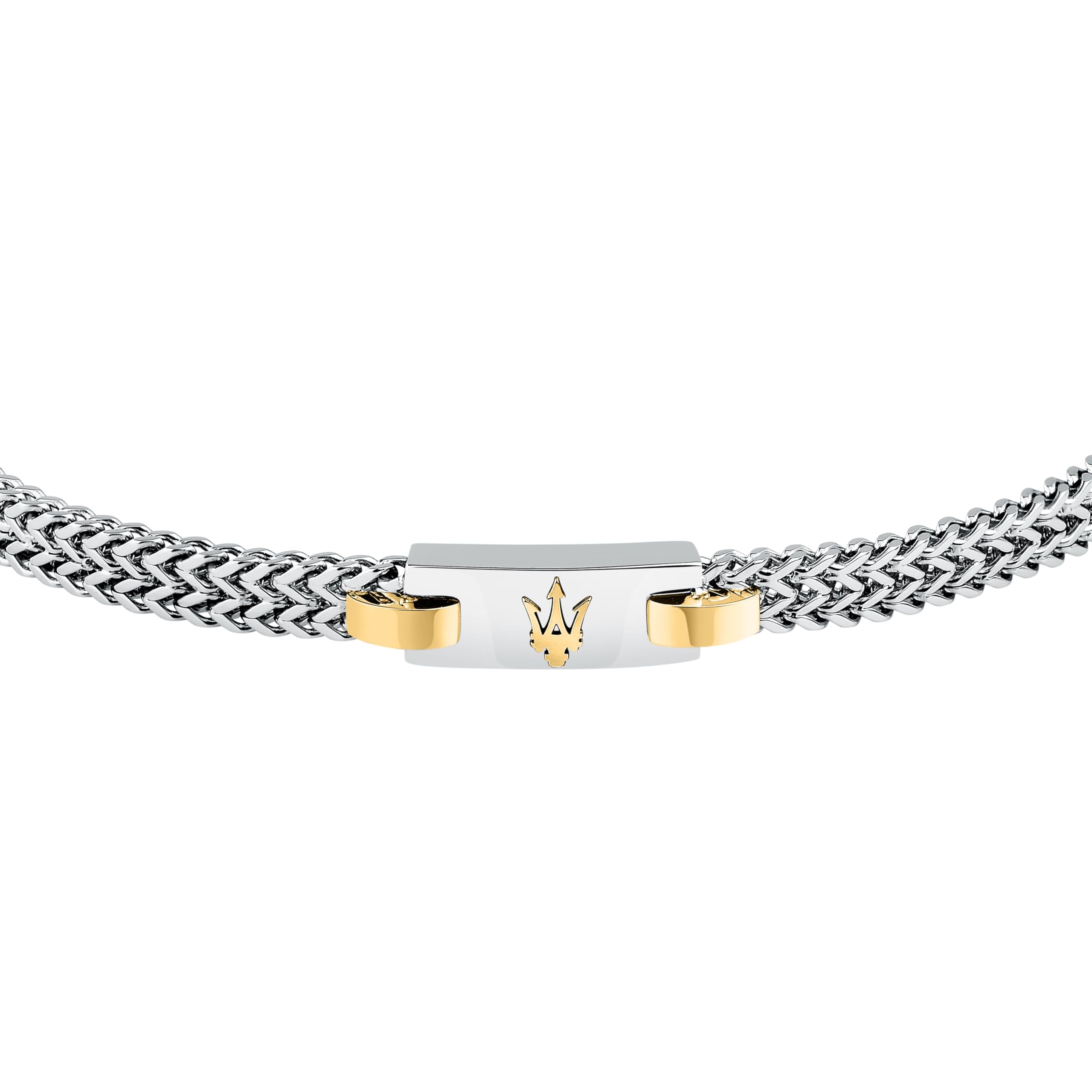 Maserati Bracciale Uomo in Acciaio, Collezione ICONIC, Tridente, Idee Regalo Fidanzato, Amico, Papà