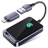 Jemluse Wireless CarPlay Adapter for Apple iPhone - Multi-User Seamless Connection for Convert Wired to Wireless Car Play Adapter - No Latency from iOS 10+ to Screen w/USB C (Gray)