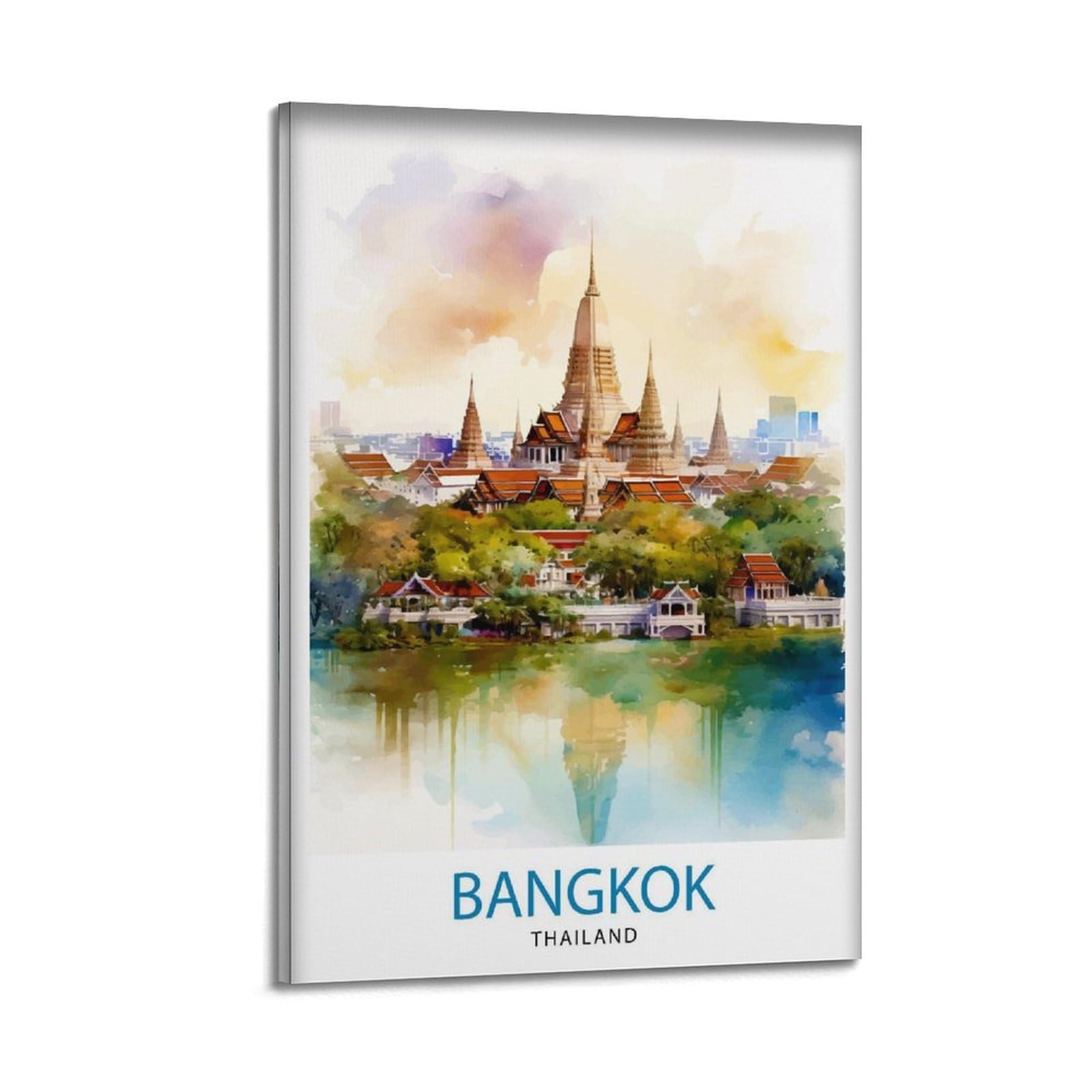 xiaoxiaoshen Bangkok Thailand Travel Gift for Home_7_4 Canvas Poster Wall Art Prints Room Aesthetic Murals Bedroom And Living Decorations 20x30inch(50x75cm)