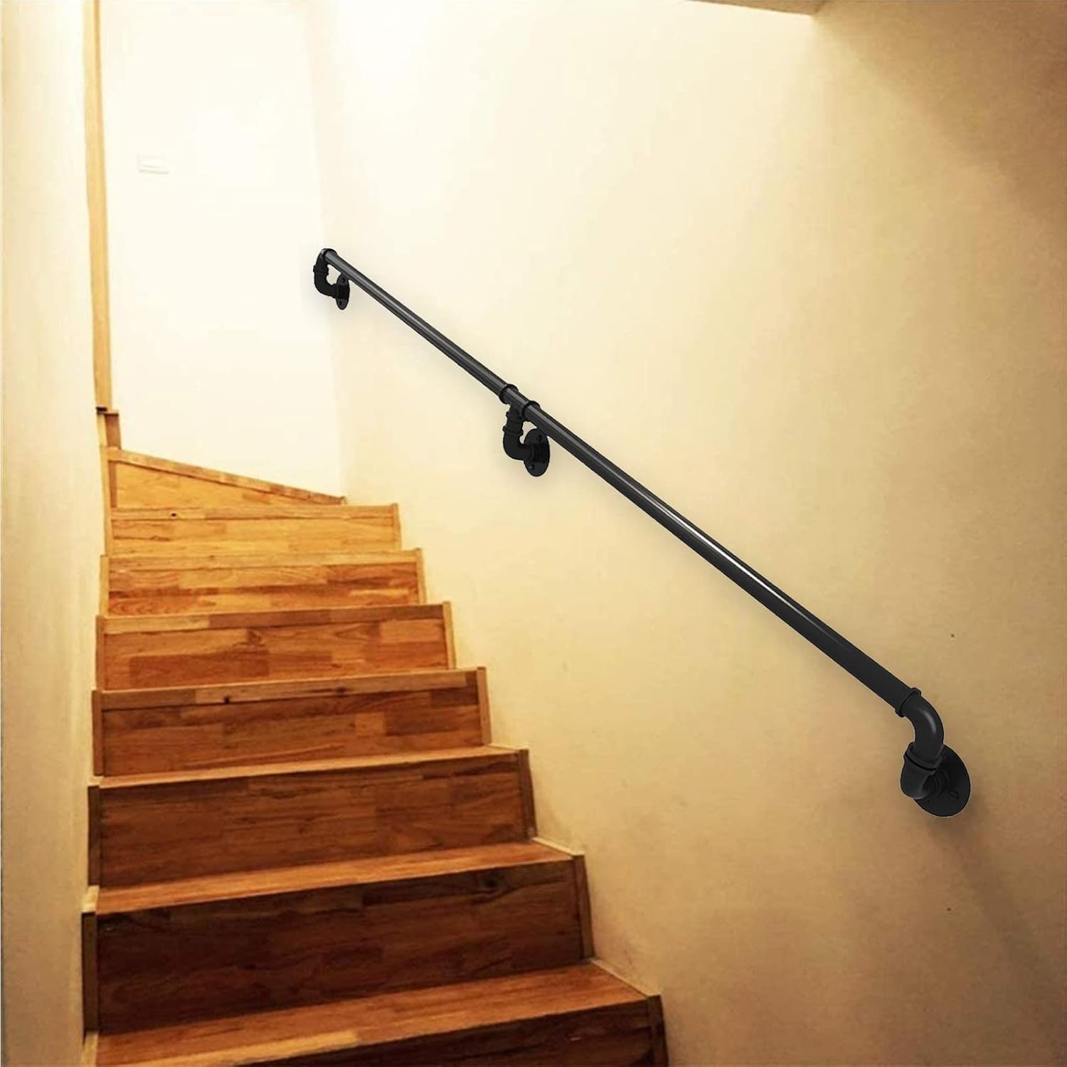 Stair Railing Safety Hand Rail Kit, 100 150 200 250 300 600cm Stairway Railing for