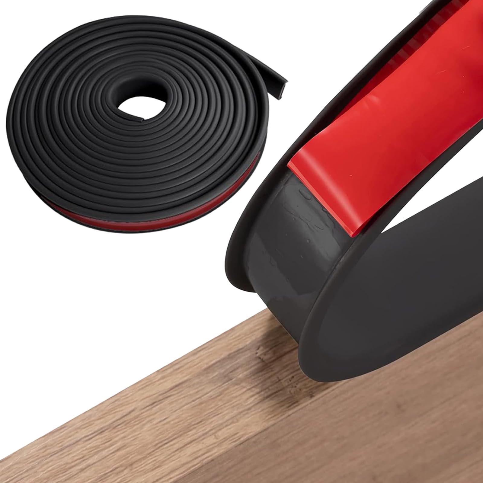 Cinta autoadhesiva para Muebles, Ancho Interior 18mm, Cinta para Cantos, Cinta para Cantos de Muebles, Cinta para Juntas de Esquinas, para Mesas y Armarios, Negro