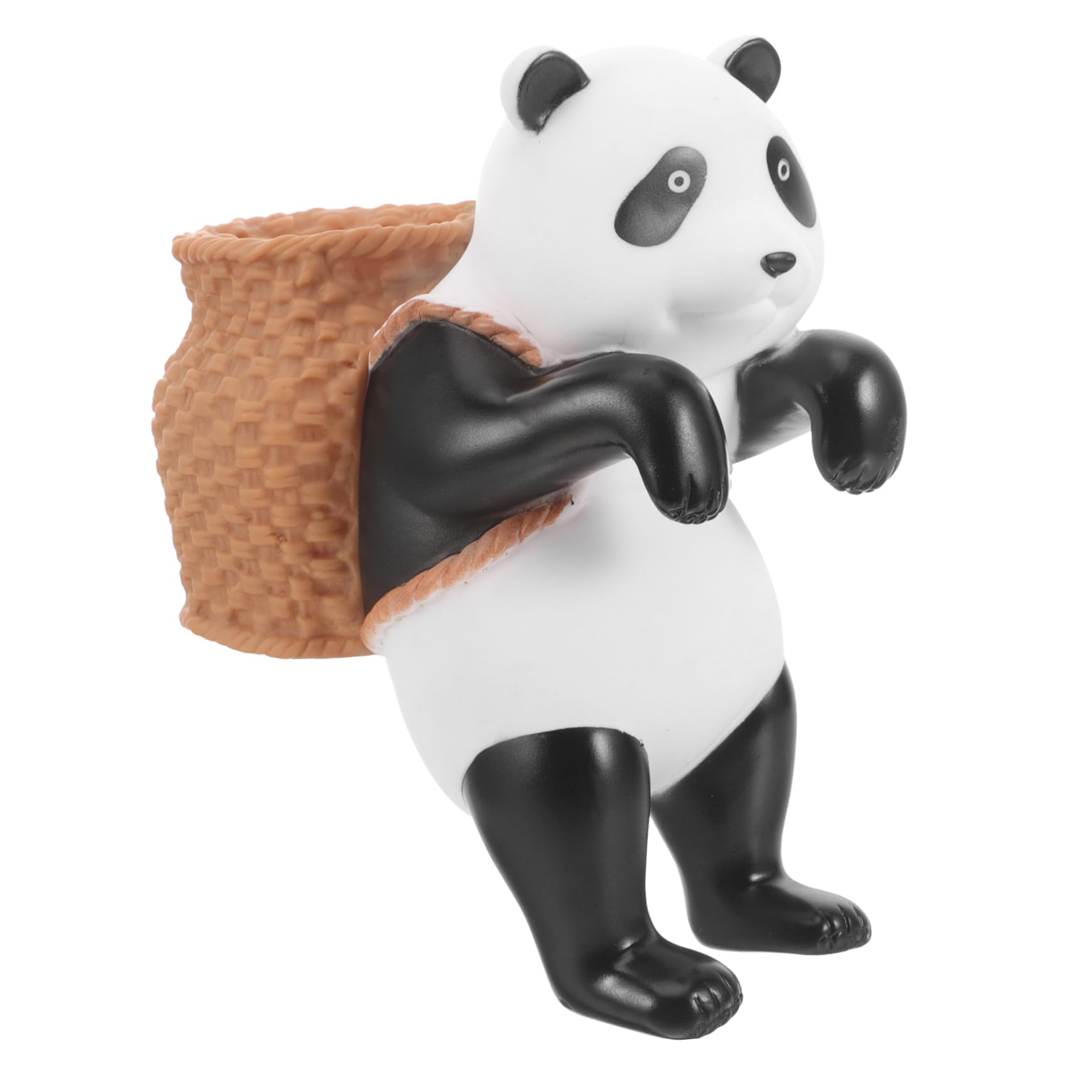 ULTECHNOVO 4 Pièces Ornements de Panda Mini décors d'aquarium Ornement de Panda d'aquarium Accessoires Petit Ornement d'aquarium Joli décor de Paysage d'aquarium Vinyle