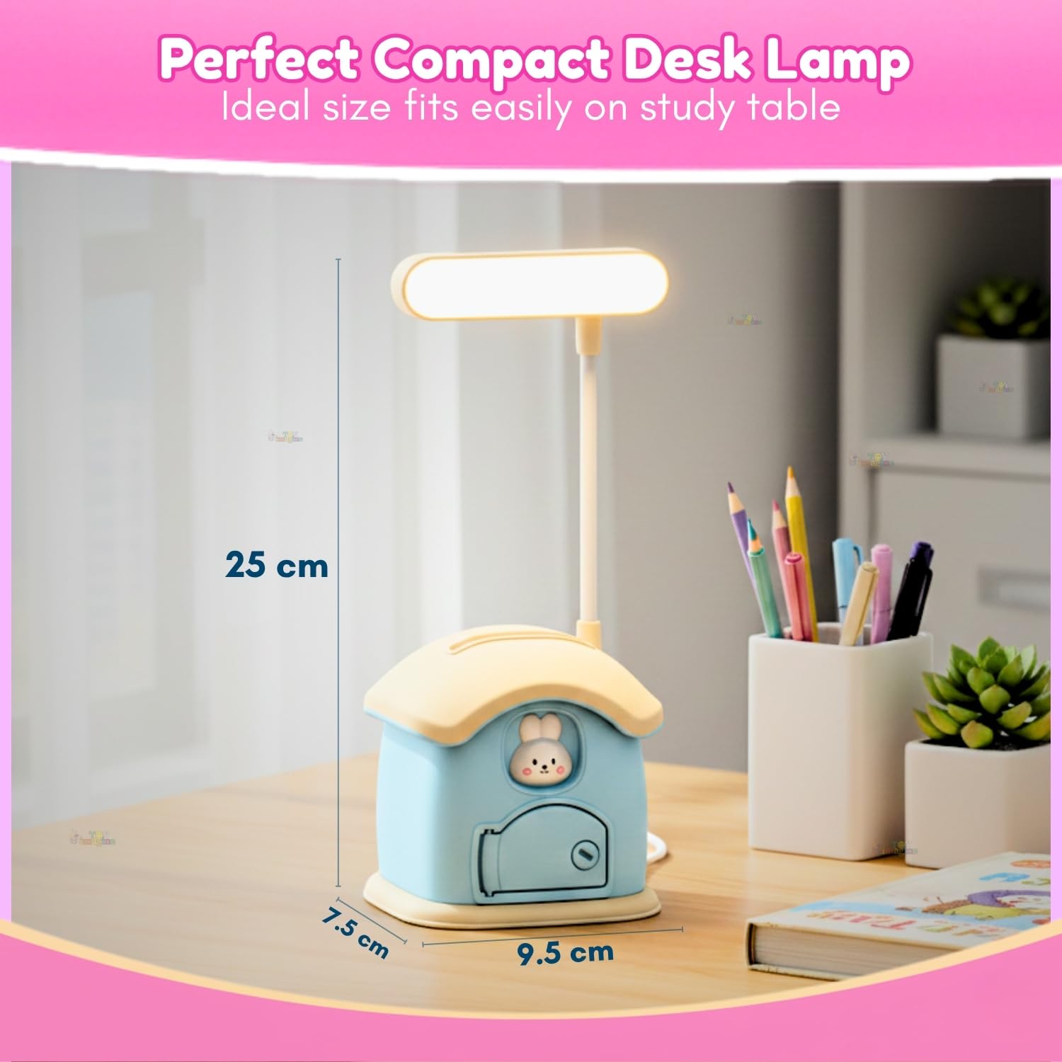 Toy Imagine 3-in-1 Desk Lamp - Piggy Bank & Pen Holder -4 Toy Imagine 3-in-1 Desk Lamp - Piggy Bank & Pen Holder -4