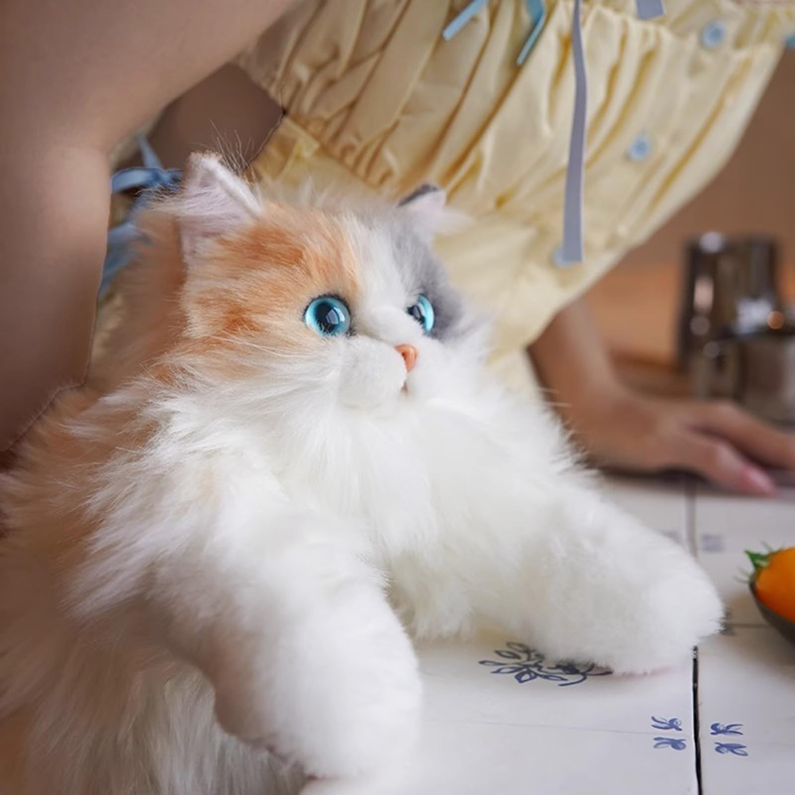 Generico Zaino Gatto Peluche Realizzato a Mano in Calicò | Borsa Animale A Forma Di Gatto per Tutti I Giorni, Fidanzate, Donne, Ragazze, Adulti, Bambini, Shopping, Viaggi, Tutti I