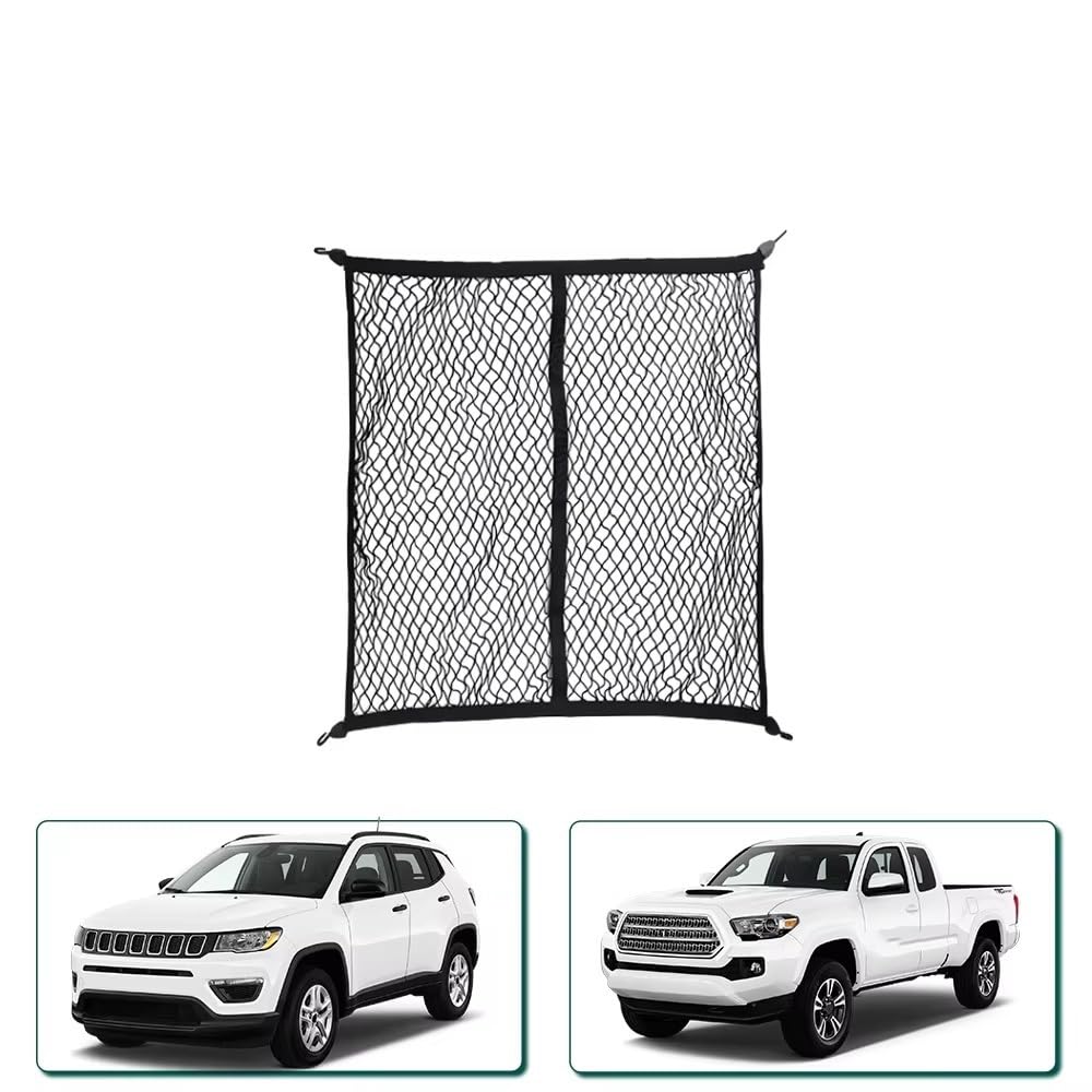 Rete Elastica Universale per Bagagliaio per Pick-up Camion Auto per Bagagli Stoccaggio del Carico Rete Portaoggetti Tasca Organizer